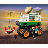 Lego de construit, Monster Truck Hamburger Stand, 499 piese Lego 109985 4