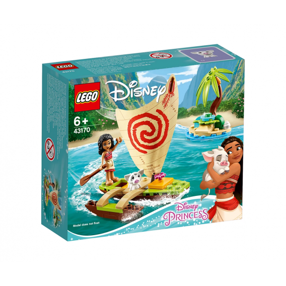 Set Lego, Aventura oceanică a lui Vaiana, 46 piese Lego 110019 