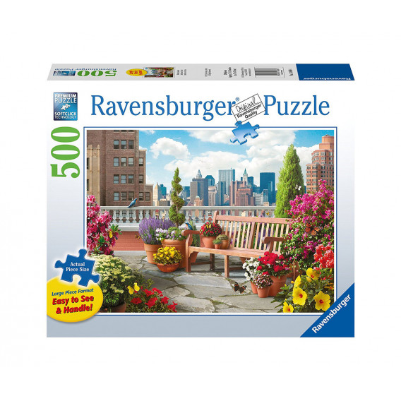 Puzzle 2D Grădina pe acoperiș Ravensburger 11005 