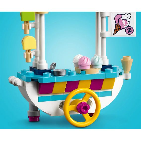 Set Lego, cărucior cu înghețată, 97 de bucăți Lego 110115 8