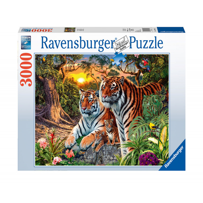 Puzzle Tigers carton 2D  11017
