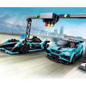 Set Lego, mașină Formula E Panasonic Jaguar Racing GEN2 și Jaguar I-PACE eTROPHY, 565 bucăți Lego 110239 5