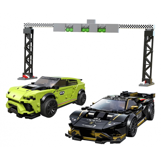 Set Lego, Lamborghini Urus ST-X și Lamborghini Huracán Super Trofeo EVO, 663 piese Lego 110245 3