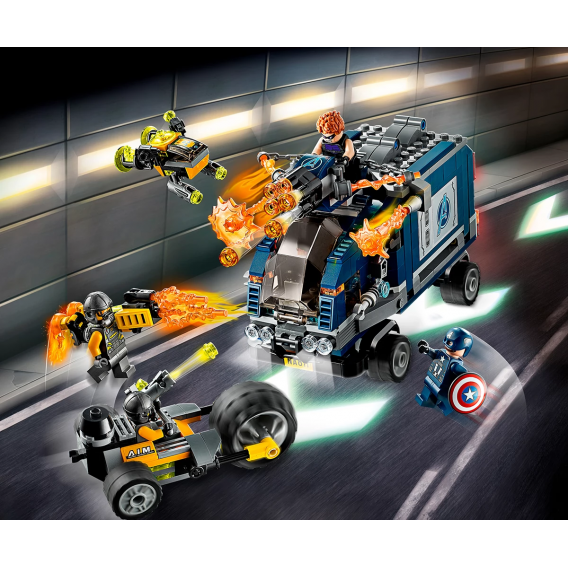 Set Lego, motocliciști Avengers, 447 bucăți Lego 110341 4