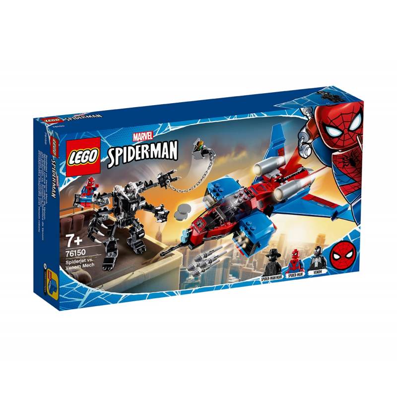 Lego Set, Spiderjet vs. Constructor Venom Mech, 371 de piese  110363