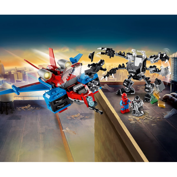Lego Set, Spiderjet vs. Constructor Venom Mech, 371 de piese Lego 110367 5