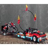Set Lego, camion și motocicletă pentru cascadorii, 610 bucăți Lego 110442 10