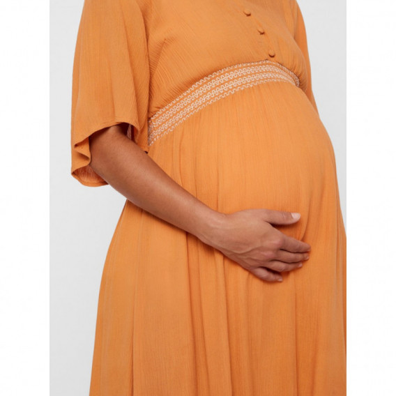 Rochie esențială pentru gravide, portocalie Mamalicious 110587 4