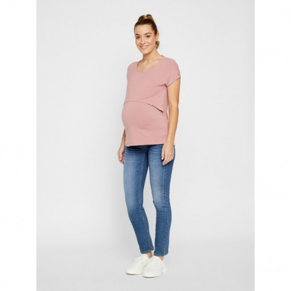 Bluză cu mânecă lungă pentru femei însărcinate și mame care alăptează, roz Mamalicious 110594 2