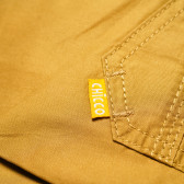 Pantaloni de bumbac pentru bebeluș maro Chicco 110819 3