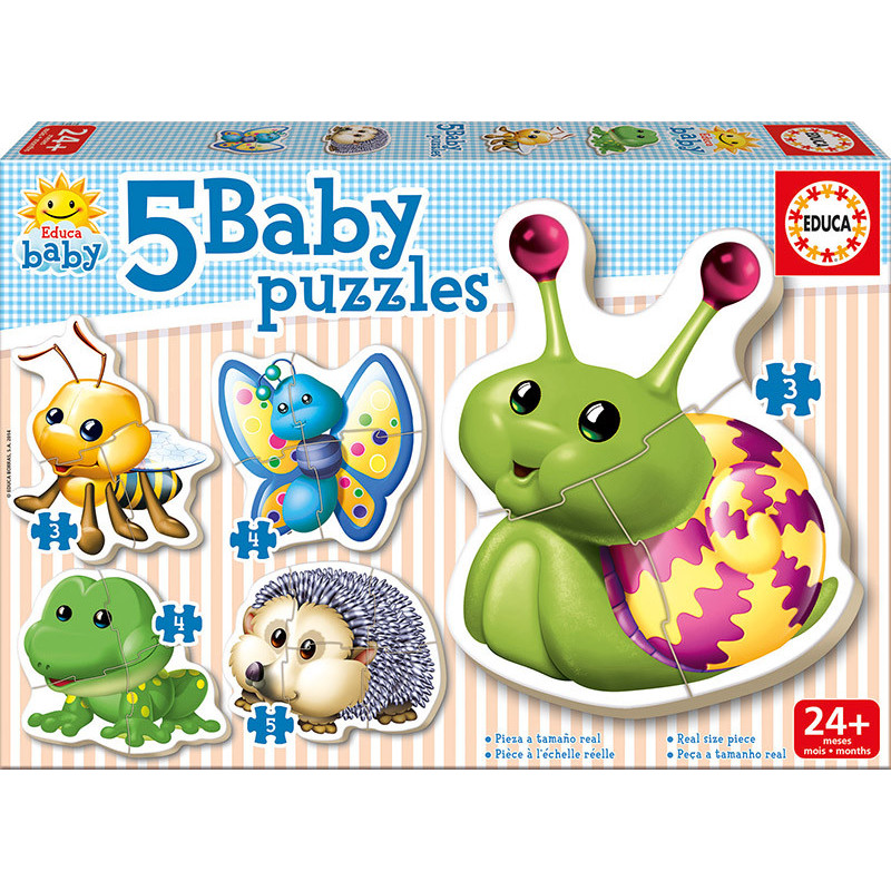  Puzzle 2D 5 în 1, cu animale drăguțe  11082