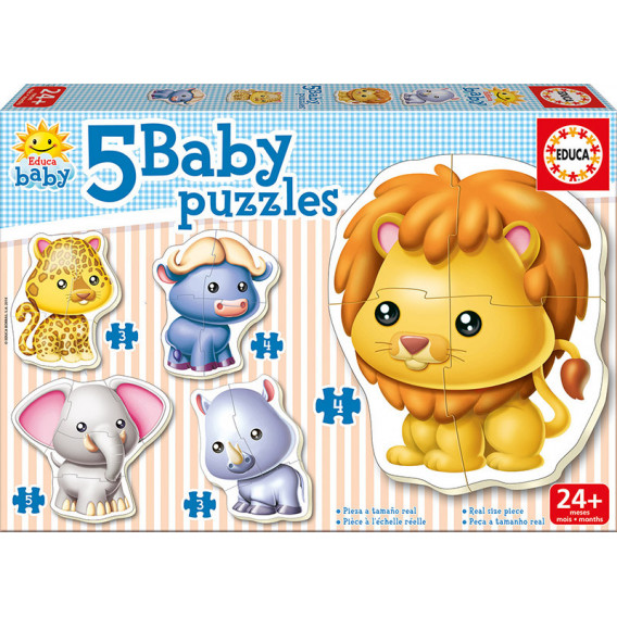 Puzzle 5 în 1 animale de companie Educa 11083 
