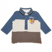 Bluza de bumbac colorată pentru băieți, cu dungi multicolore Chicco 110941 