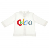 Bluză de bumbac cu imprimeu alb pentru copii Chicco 111004 