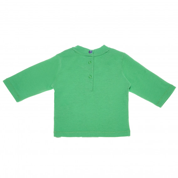 Bluză de bumbac pentru copii cu imprimeu, verde Chicco 111014 2