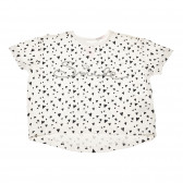 Bluză cu mânecă scurtă pentru fetiță cu imprimeu grafic Chicco 111039 