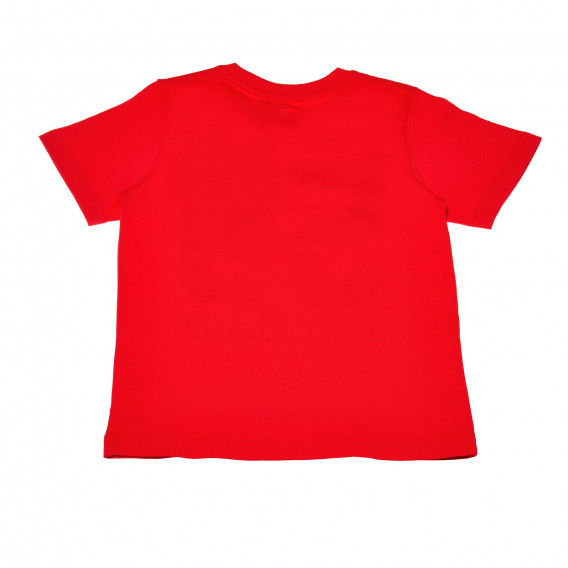 Tricou de bumbac cu imprimeu roșu Chicco 111060 2