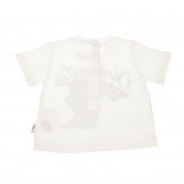 Tricou de bumbac pentru băieți, cu imprimeu, alb Chicco 111122 2