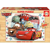 Puzzle 2D din lemn, filmul Mașini Cars 11122 