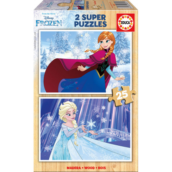 Puzzle 2-in-1 din 25 de piese Frozen Frozen 11123 