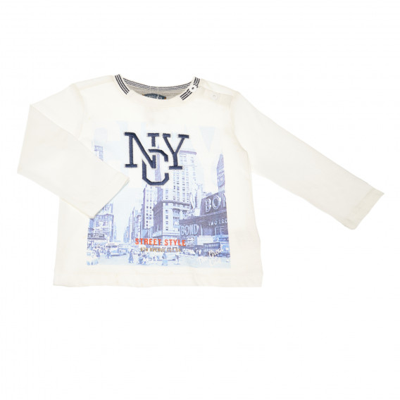 Bluză din bumbac cu mânecă lungă pentru copii, cu imprimeu "NCY" Chicco 111316 
