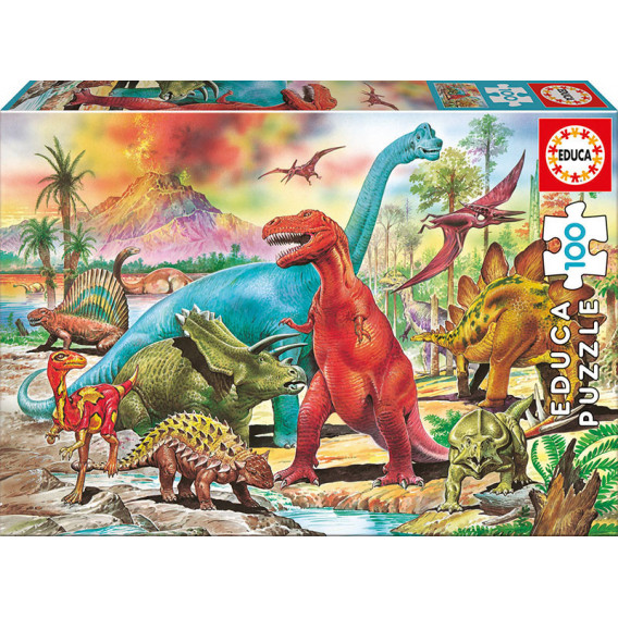 Puzzle dinozaur 2D pentru copii Educa 11150 