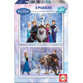 Puzzle 2 în 1 pentru copii Frozen 11174 