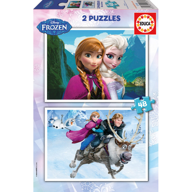 Puzzle pentru copii 2 în 1 Puzzle „Frozen”, 48 de piese  11175