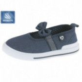 Pantofi Beppi albaștri pentru băieți cu bandă elastică și fundiță Beppi 111757 