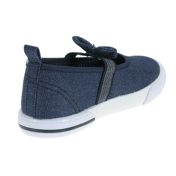 Pantofi Beppi albaștri pentru băieți cu bandă elastică și fundiță Beppi 111758 2