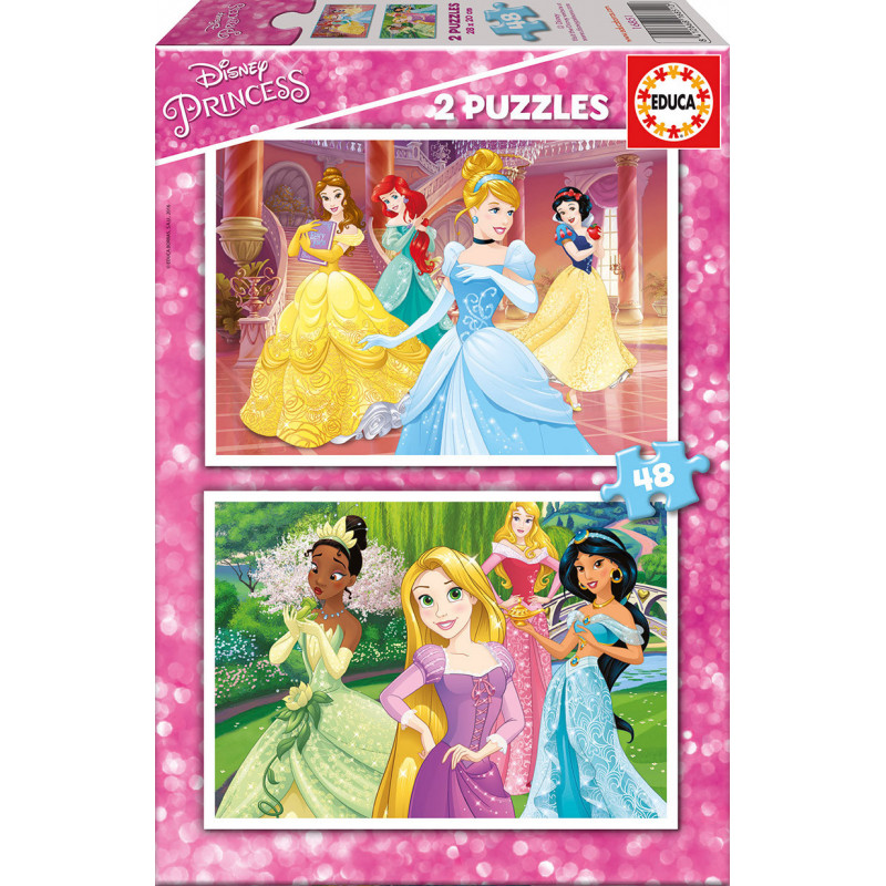 2 în 1 Puzzle pentru copii Disney Princess  11178