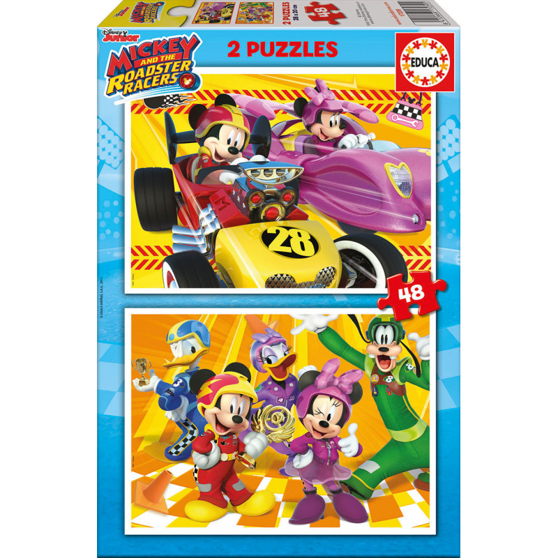 Mickey Mouse 2 în 1 Puzzle pentru copii  11188