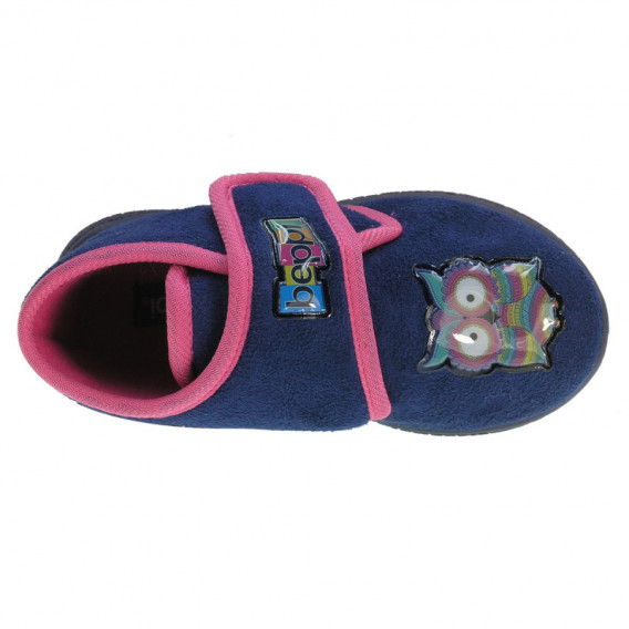 Pantofi de casă Beppi bleumarin pentru fete cu talpă solidă Beppi 111979 2