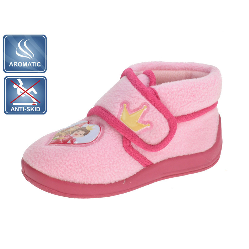 Pantofi de casă Beppi roz cu broderie pentru fete  111990