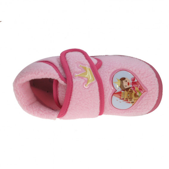 Pantofi de casă Beppi roz cu broderie pentru fete Beppi 111991 2