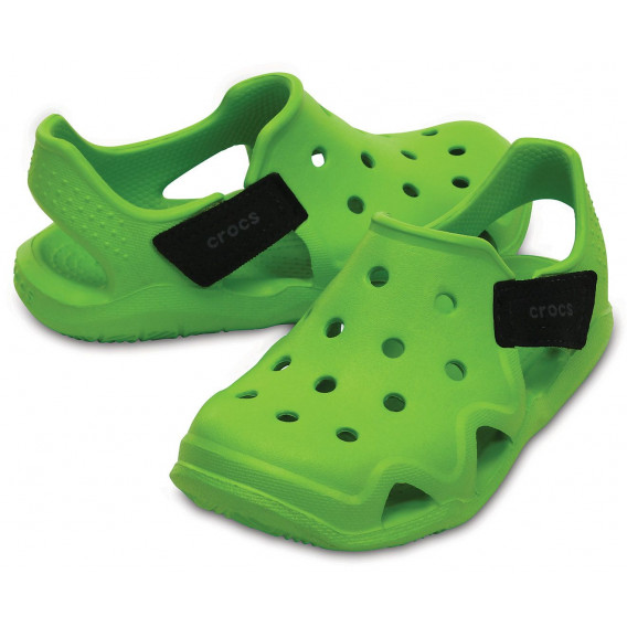 Sandale verzi cu arici, pentru băieți CROCS 112028 