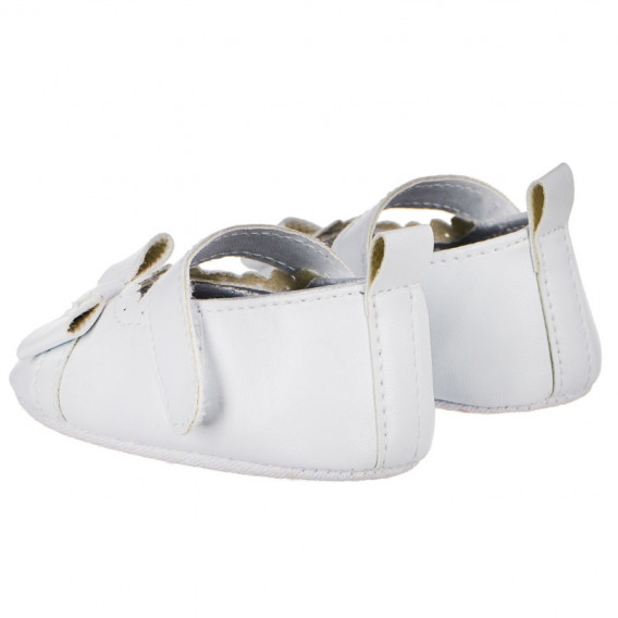 Pantofi de balerină pentru fetiță, albi Idexe 112042 2