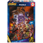 Puzzle „Răzbunarea fără sfârșit” din 100 de piese Avengers 11209 