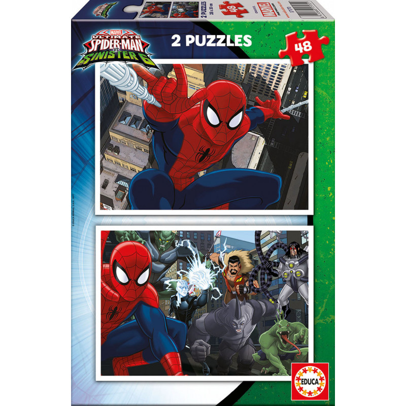 2 în 1 - puzzle Spiderman în 48 de părți  11212