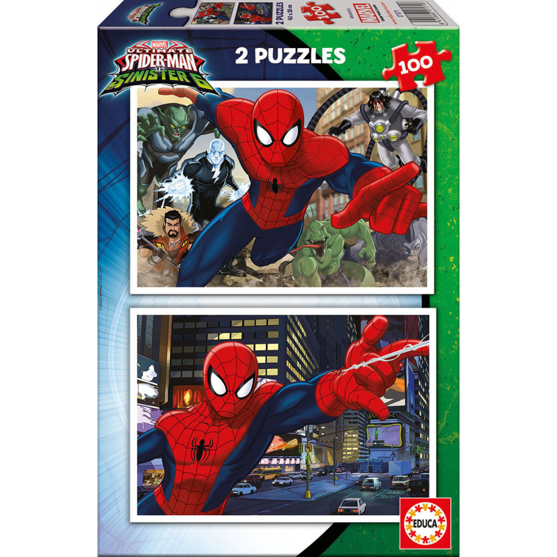 2 în 1 - puzzle Spiderman în 100 de piese  11213