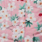 Vestă Midimod roz deschis cu imprimeu floral pentru fete Midimod 112401 3