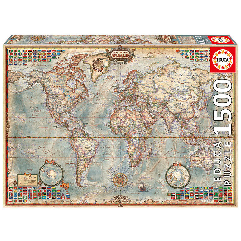 Puzzle Harta politică a lumii de 1500 de piese  11246