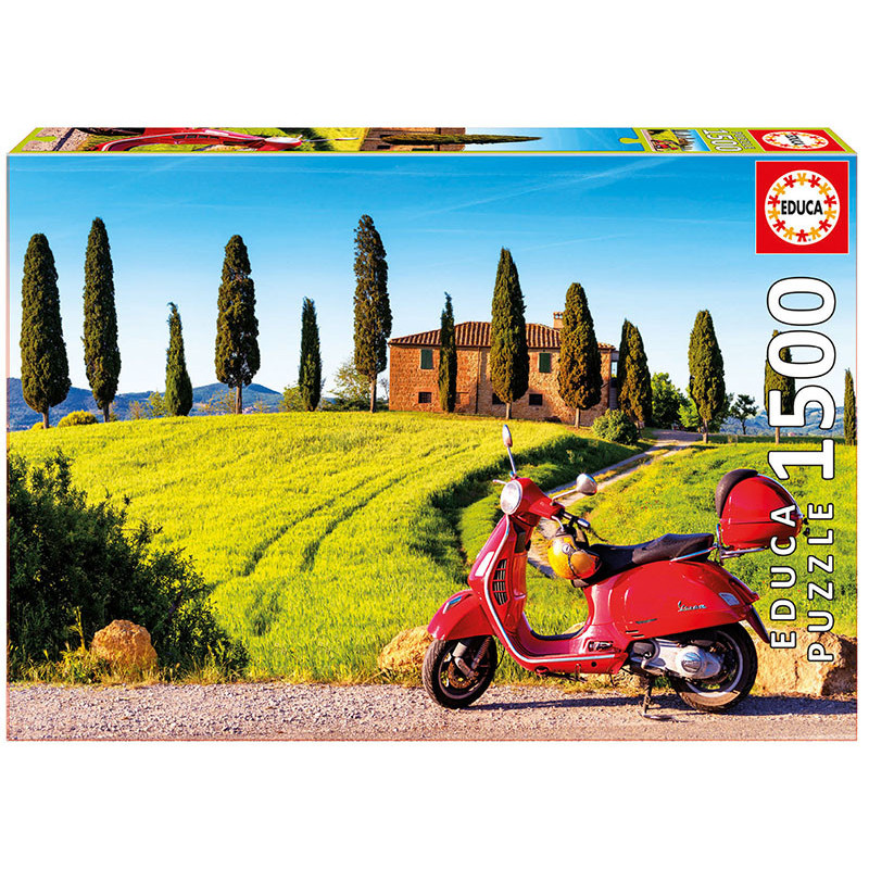 Puzzle pentru copii Scooter în Toscana  11249