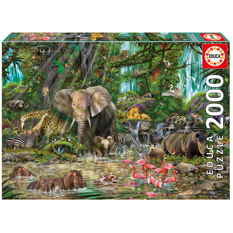 Puzzle pentru copii - jungla africană  11252
