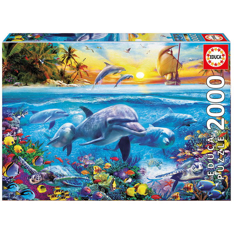 Puzzle Familie de delfini  11255