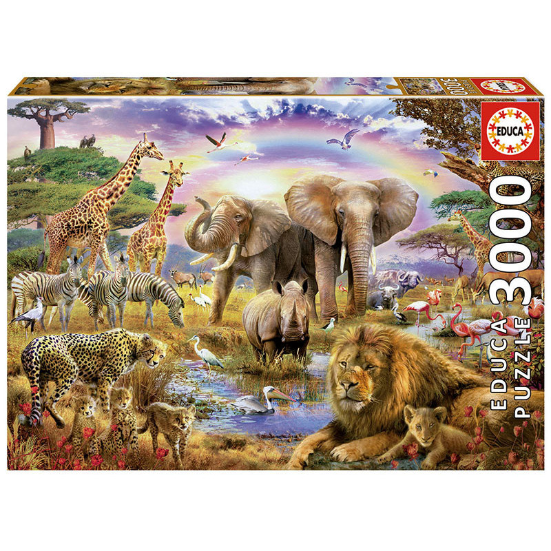 Puzzle Animale sălbatice ale savanei  11258