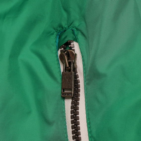 Jacheta subțire de fată cu glugă, verde Midimod 112631 2