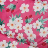 Geacă minima de culoare roz cu imprimeu floral pentru o fată Midimod 112681 3