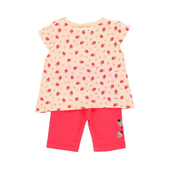 Tricou și pantaloni scurți pentru fetiță Boboli, roz Boboli 112715 2