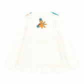 Bluză cu mânecă lungă Boboli cu imprimeu floral, albă, pentru fete Boboli 112861 2